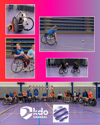 Wheelies van onze handbaldames!